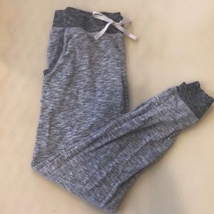 Grey & White Joggers